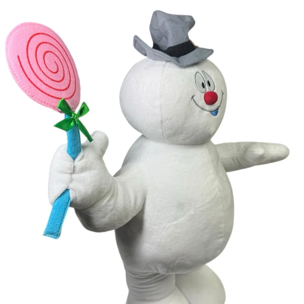 Gemmy Frosty the snow man standing plush holiday display Warner bros‎ 2013